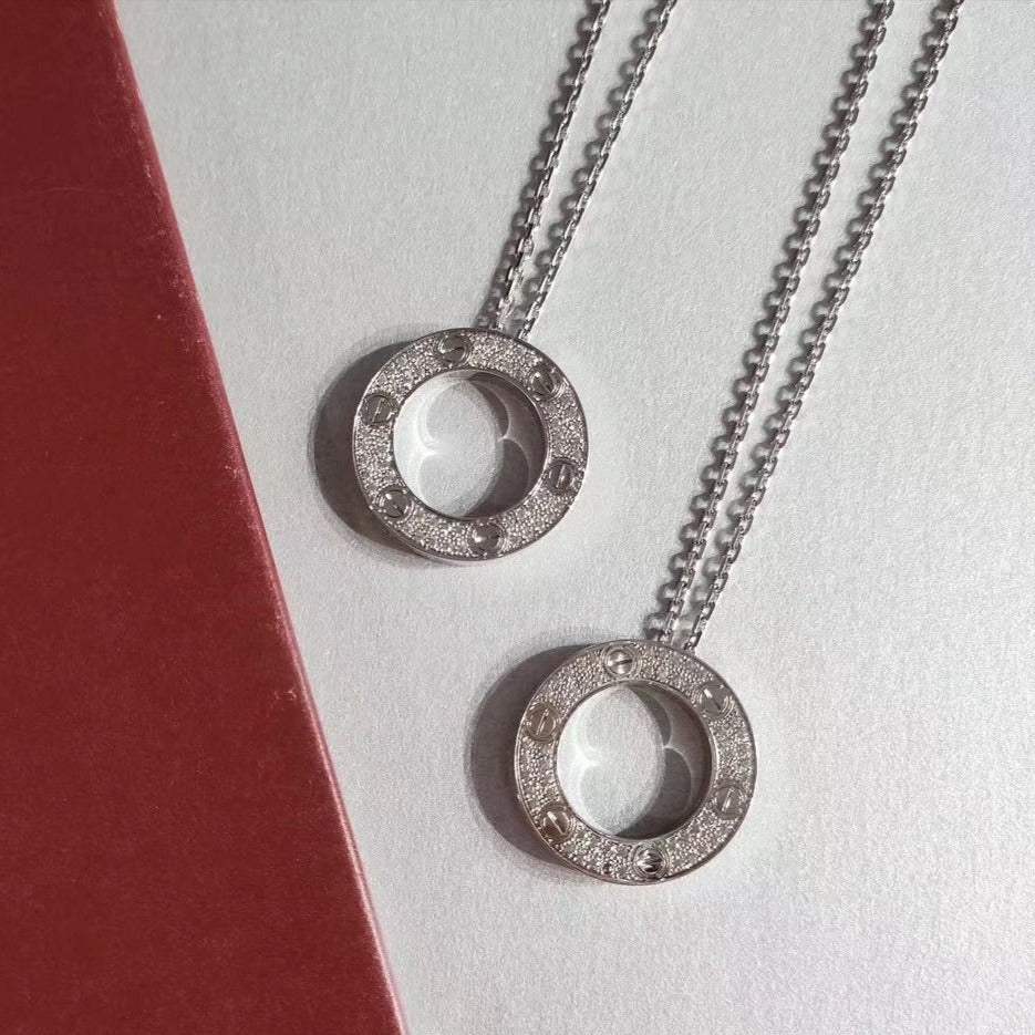 [Raffine]LOVE NECKLACE ADJUSTABLE SILVER