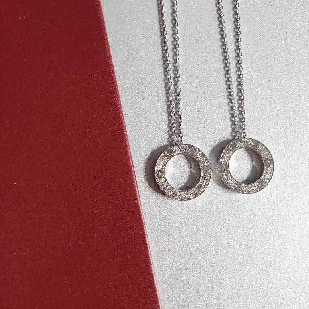 [Raffine]LOVE NECKLACE ADJUSTABLE SILVER