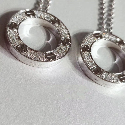 [Raffine]LOVE NECKLACE ADJUSTABLE SILVER