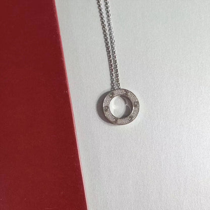 [Raffine]LOVE NECKLACE ADJUSTABLE SILVER