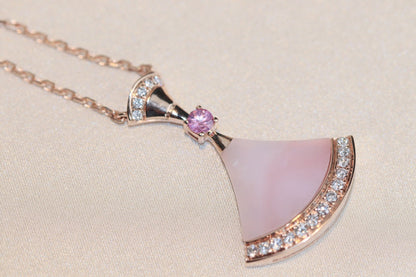 [Raffine]DREAM NECKLACE PINK MOP DIAMOND