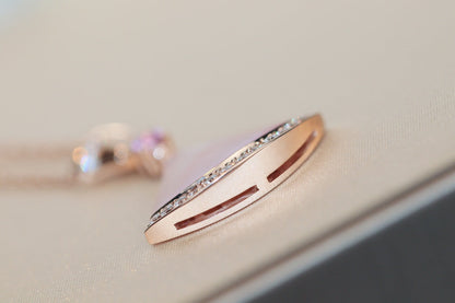 [Raffine]DREAM NECKLACE PINK MOP DIAMOND