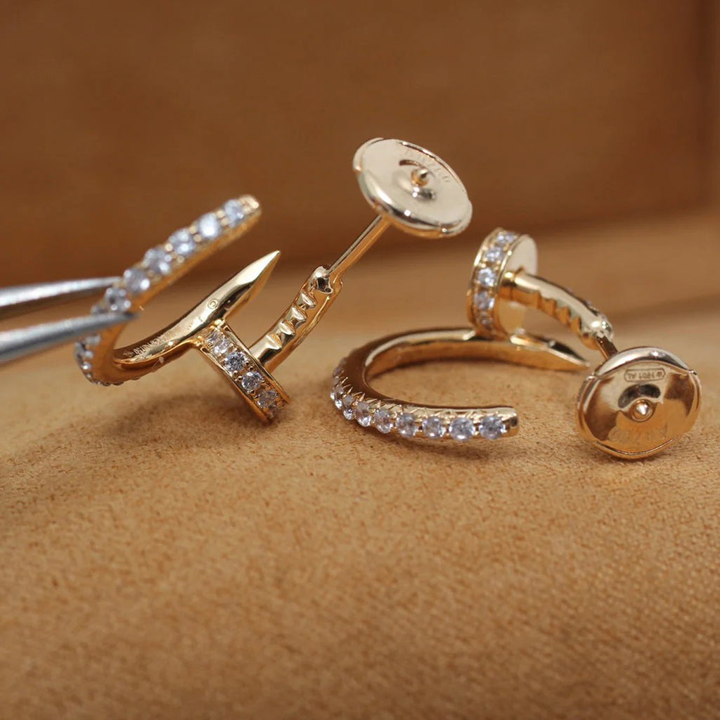 [Raffine]JUSTE FULL DIAMOND SMALL EARRINGS