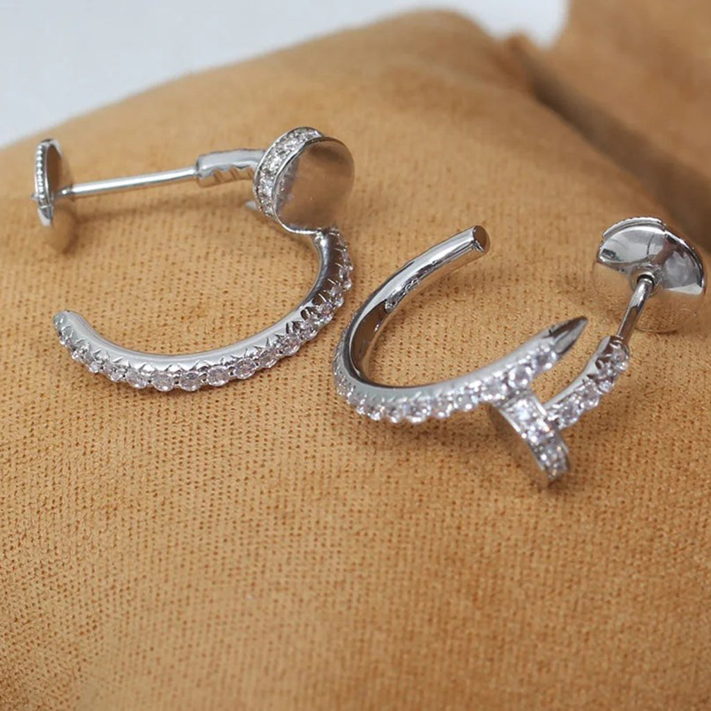 [Raffine]JUSTE FULL DIAMOND SMALL EARRINGS