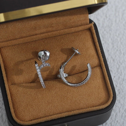 [Raffine]JUSTE FULL DIAMOND SMALL EARRINGS