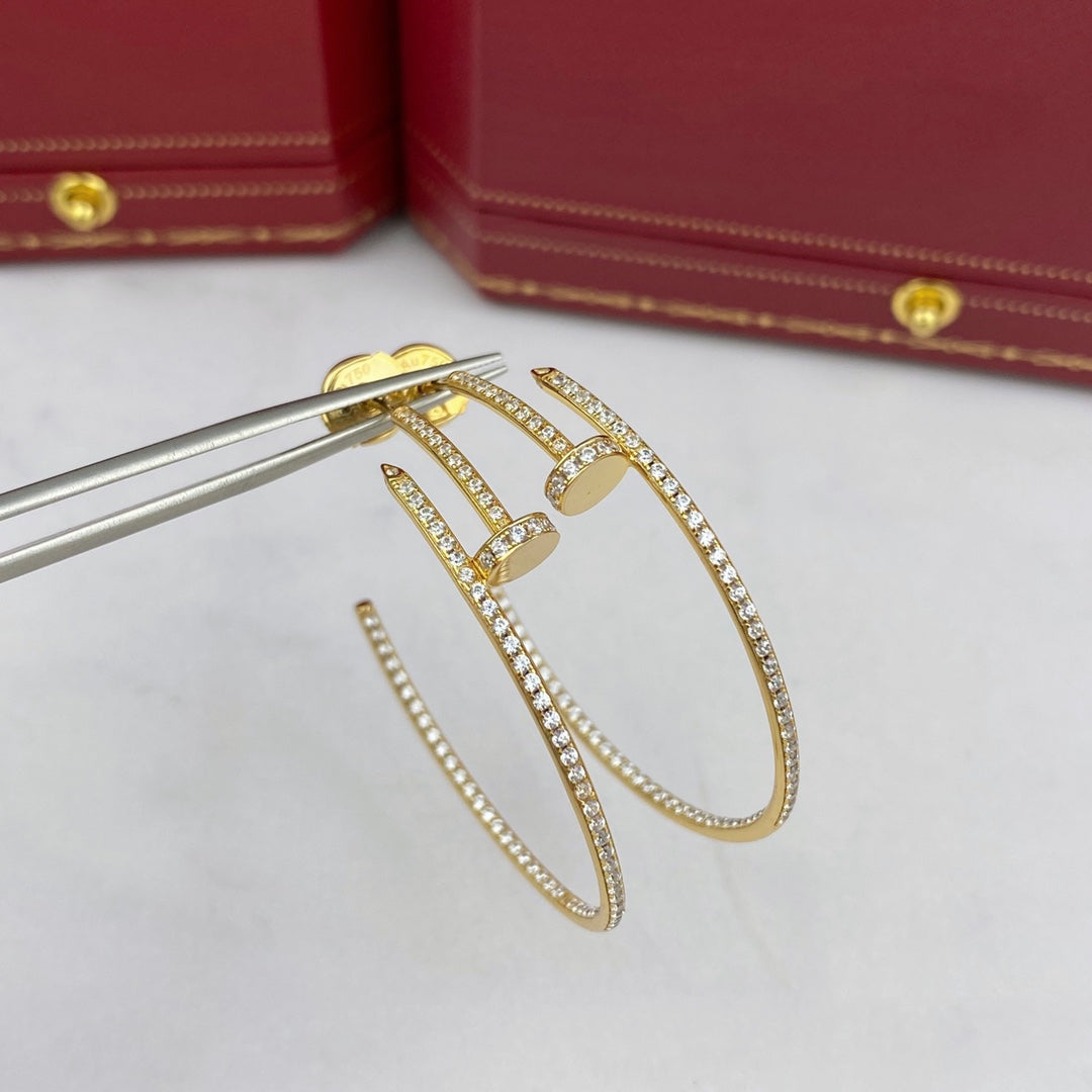 [Raffine]JUSTE EARRINGS FULL DIAMONDS 1.8MM