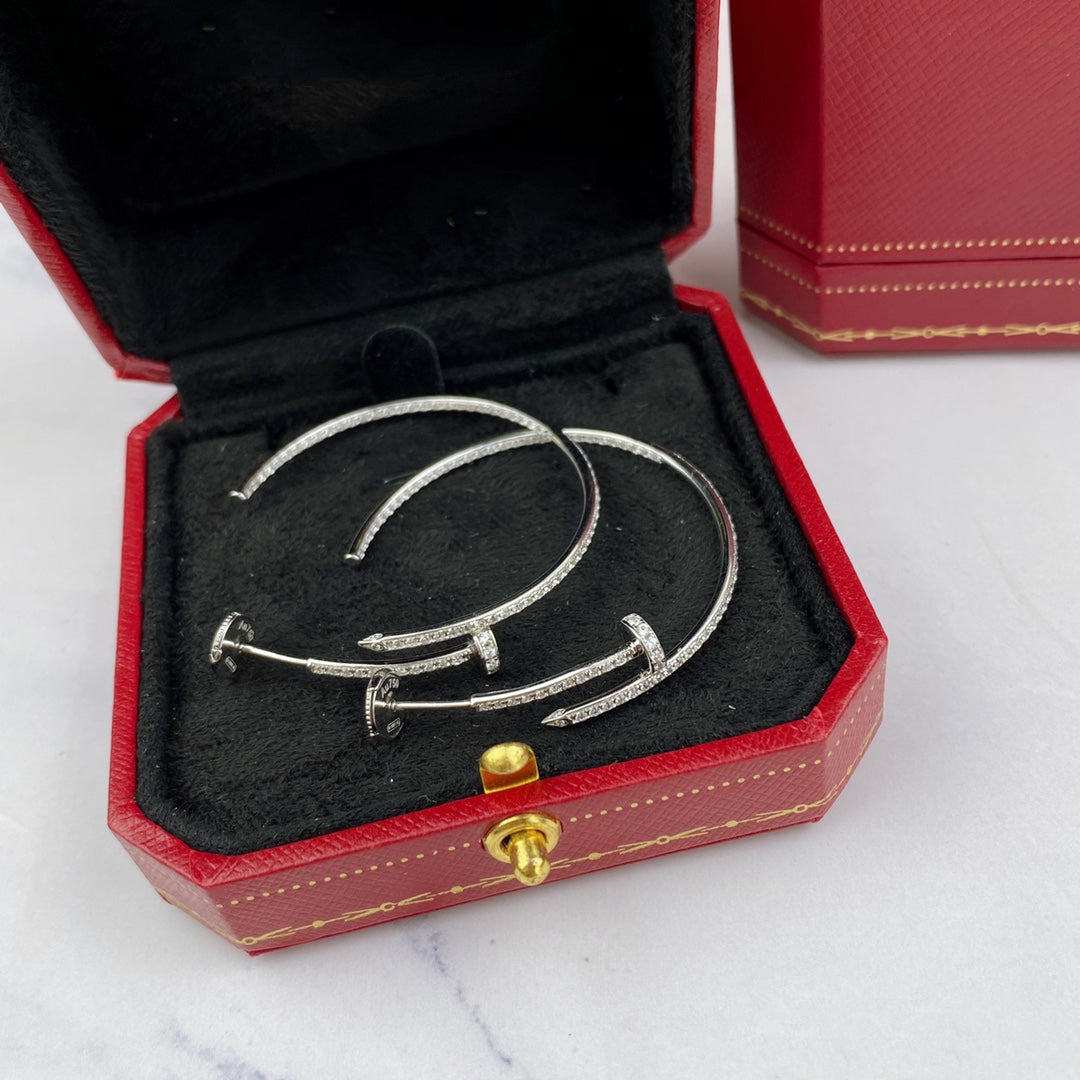 [Raffine]JUSTE EARRINGS FULL DIAMONDS 1.8MM