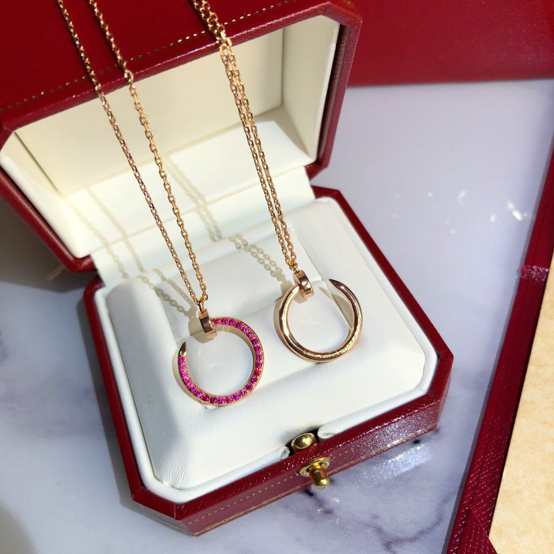 [Raffine]JUSTE NECKLACE RED FULL DIAMONDS