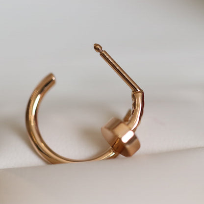 [Raffine]JUSTE EARRINGS PINK GOLD