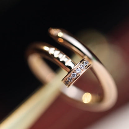 [Raffine]JUSTE RING 2.65MM PINK GOLD DIAMOND