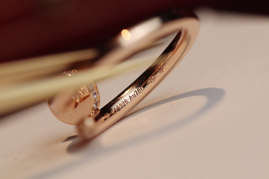 [Raffine]JUSTE RING 2.65MM PINK GOLD DIAMOND