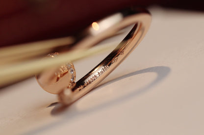 [Raffine]JUSTE RING 2.65MM PINK GOLD DIAMOND