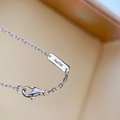 [Raffine] COLLAR DE TRÉBOL DE DIAMANTES DE PLATA