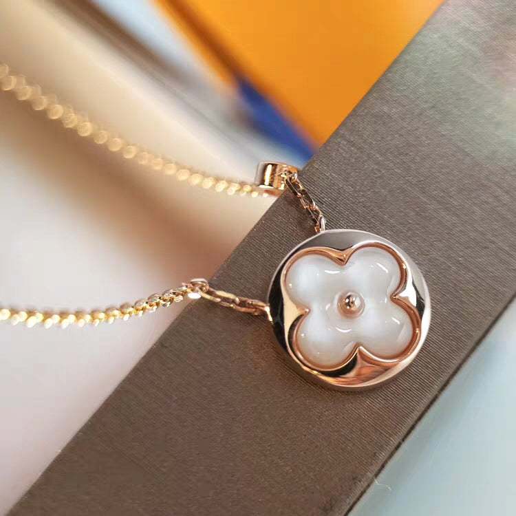 [Raffine]SUN MOP GOLD 1 DIAMOND NECKLACE