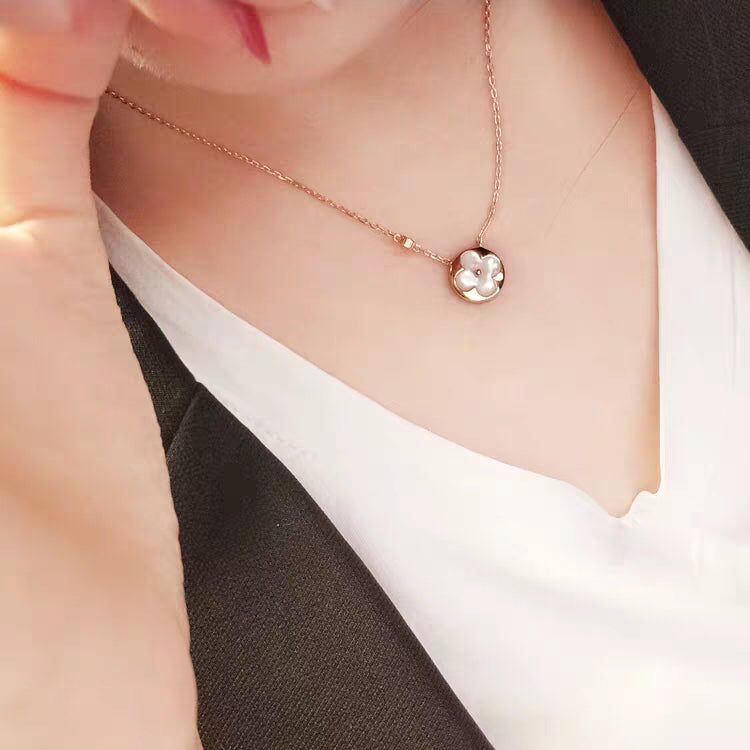 [Raffine]SUN MOP GOLD 1 DIAMOND NECKLACE
