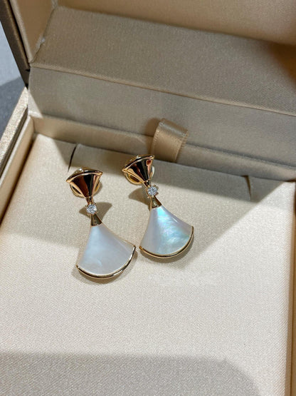 [Raffine]DREAM MOP 1 DIAMOND EARRINGS