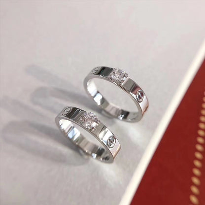 [Raffine] ANILLO DE AMOR 3.6MM 1 DIAMANTE GRANDE