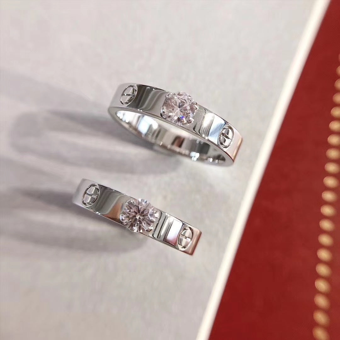 [Raffine] ANILLO DE AMOR 3.6MM 1 DIAMANTE GRANDE