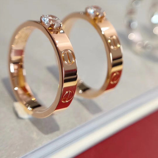 [Raffine] ANILLO DE AMOR 3.6MM 1 DIAMANTE GRANDE