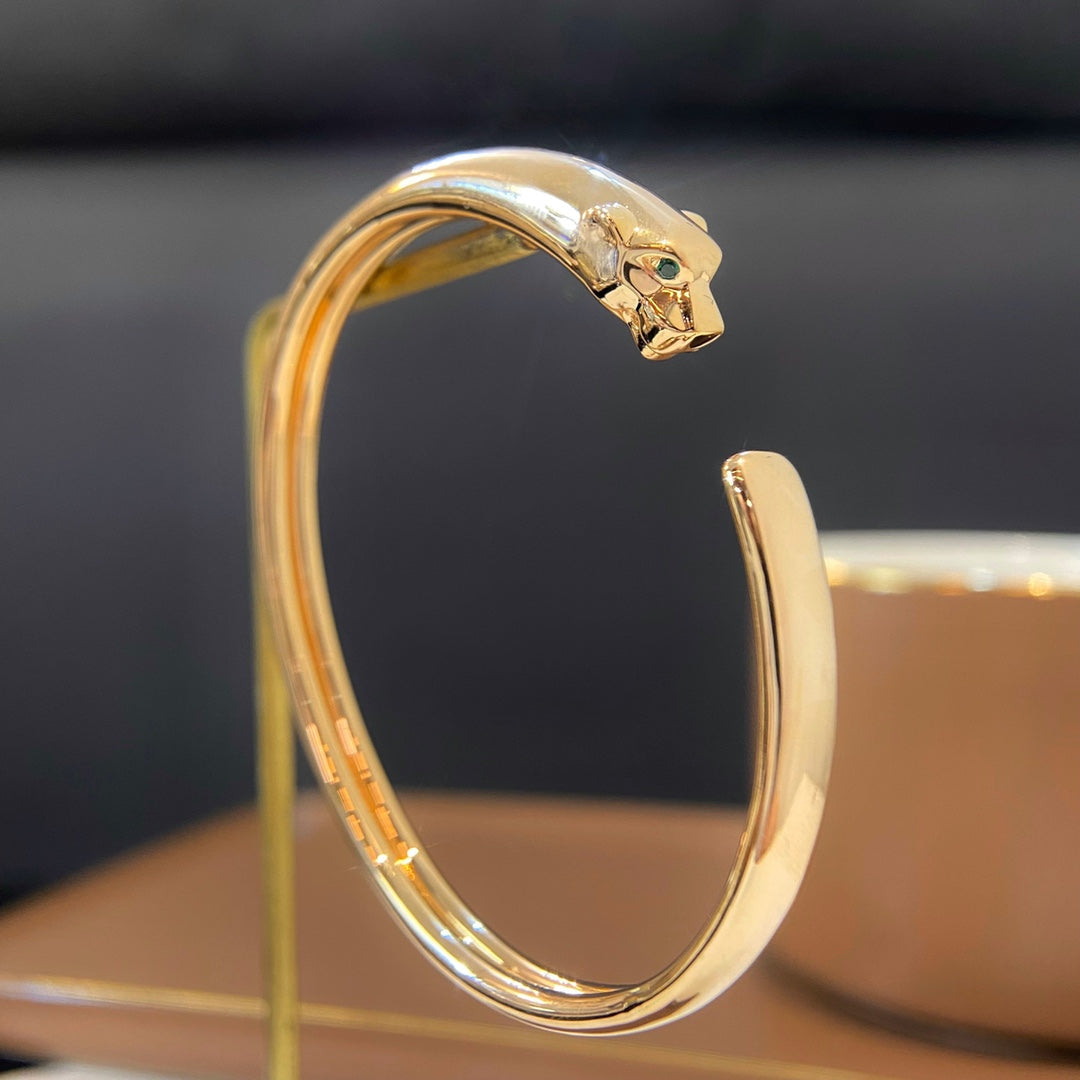 [Raffine]PANTHERE GOLD OPEN BRACELET