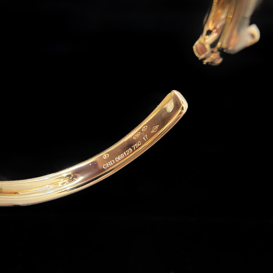 [Raffine]PANTHERE GOLD OPEN BRACELET