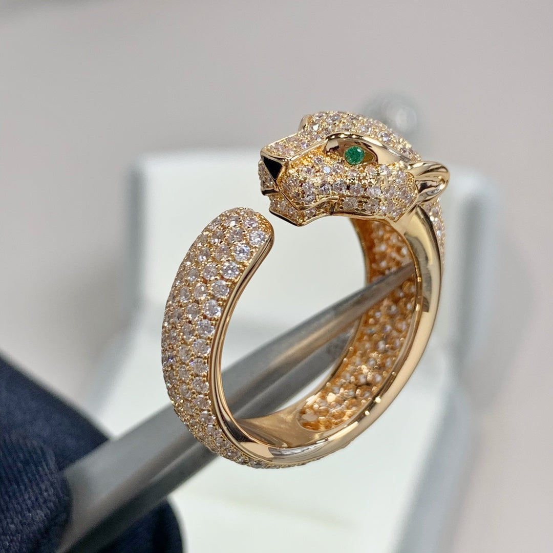 [Raffine]PANTHERE PINK GOLD DIAMOND RING