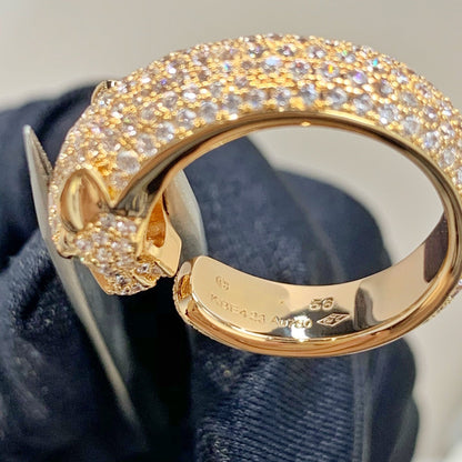 [Raffine]PANTHERE PINK GOLD DIAMOND RING
