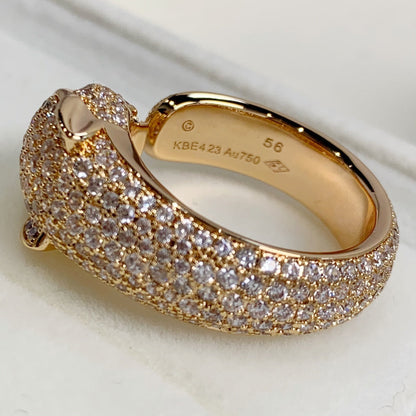 [Raffine]PANTHERE PINK GOLD DIAMOND RING