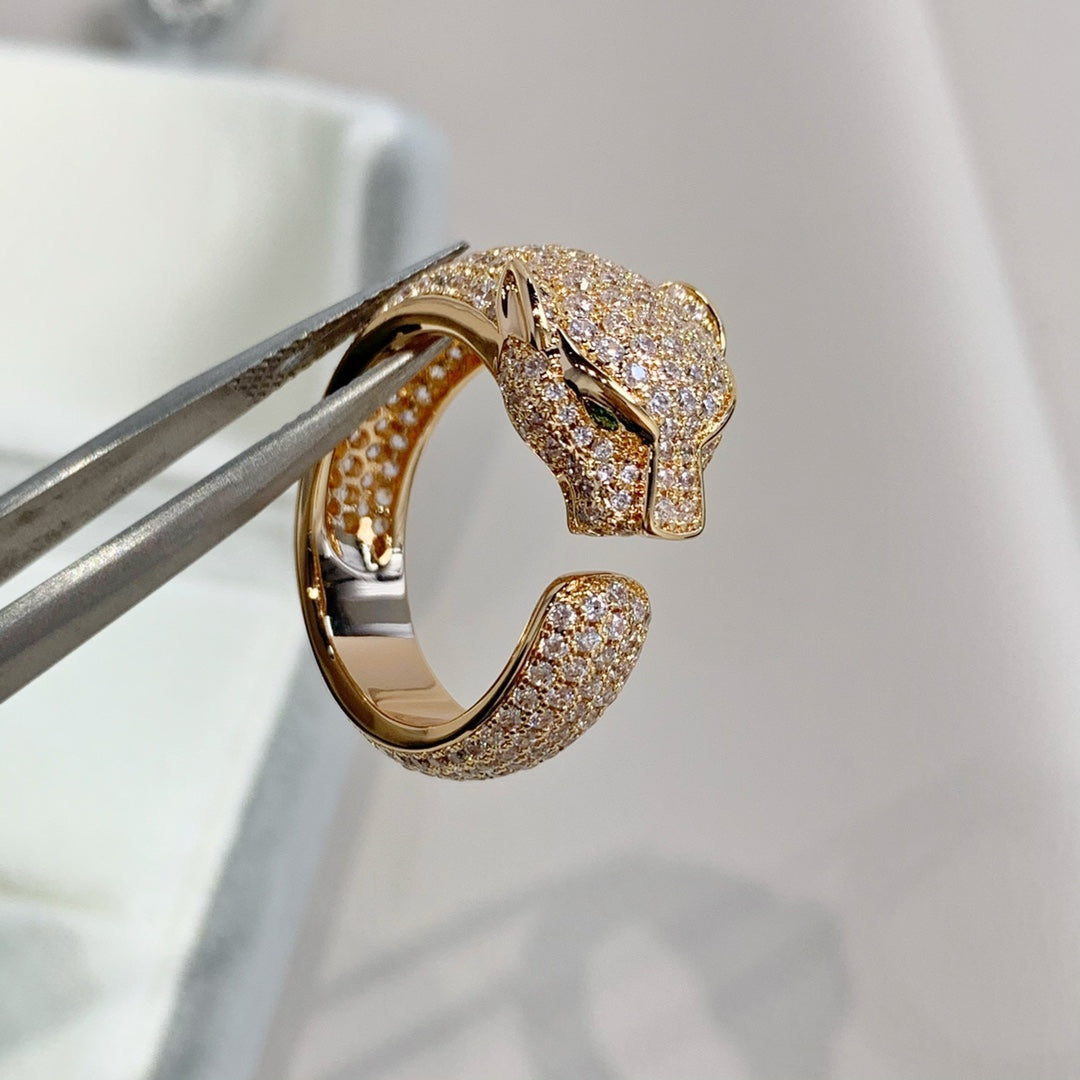 [Raffine]PANTHERE PINK GOLD DIAMOND RING