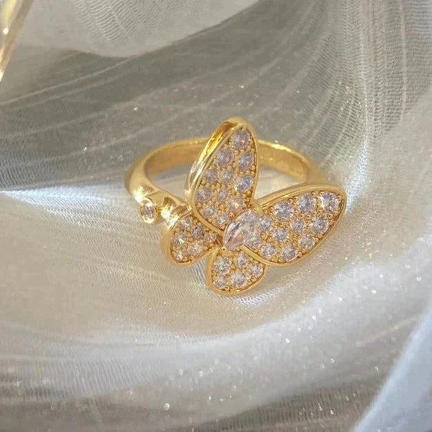 [Raffine]BUTTERFLY DIAMOND RING