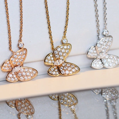 [Raffine] COLLAR DE MARIPOSA Y DIAMANTES