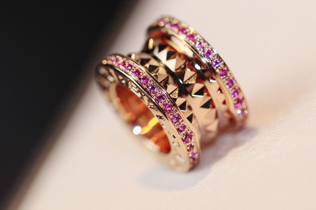 [Raffine]ZERO 1 ROCK PINK GOLD PINK DIAMOND NECKLACE