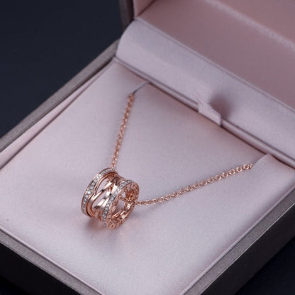 [Raffine]ZERO 1 PINK GOLD DIAMOND OPEN NECKLACE