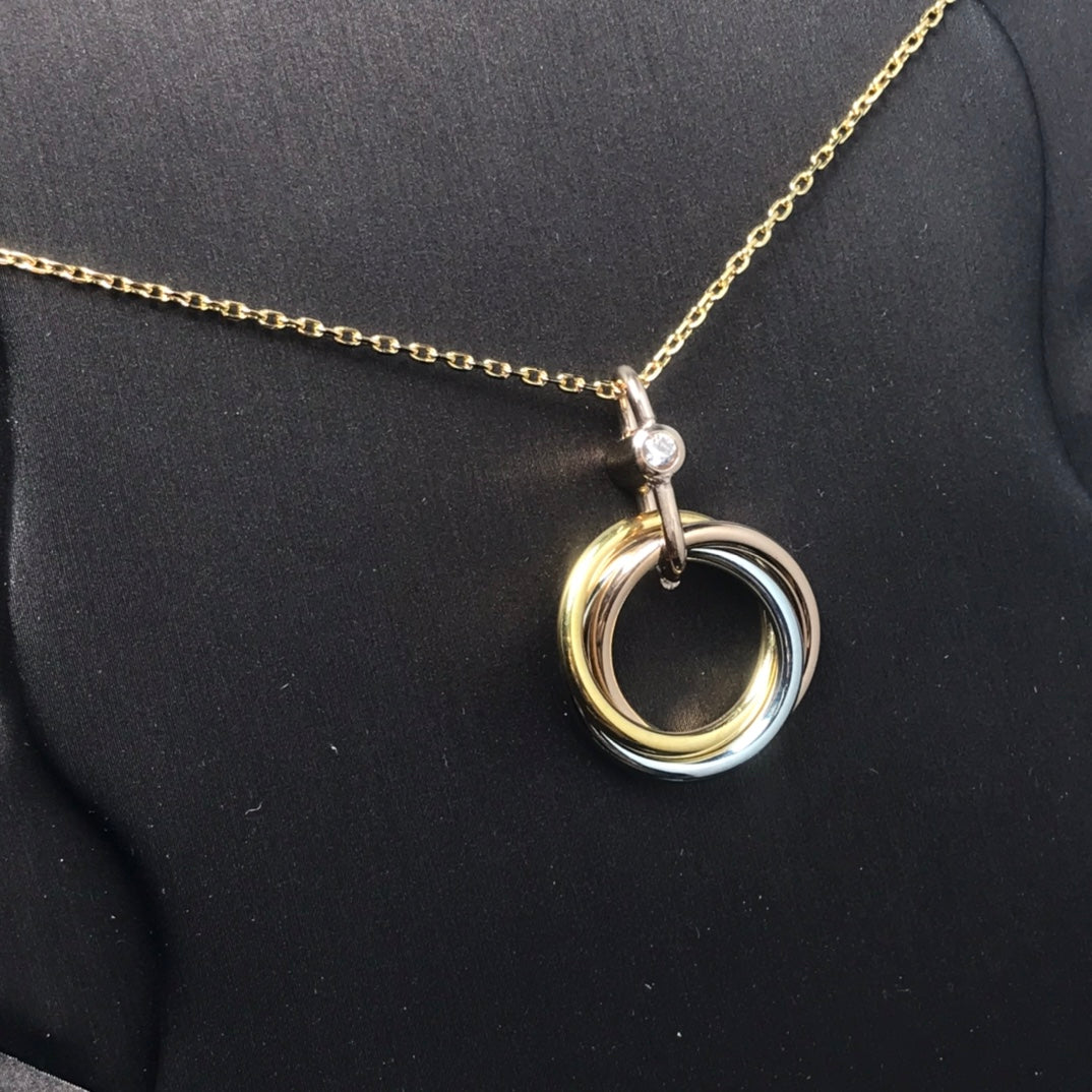[Raffine]TRINITY  NECKLACE 1 DIAMOND