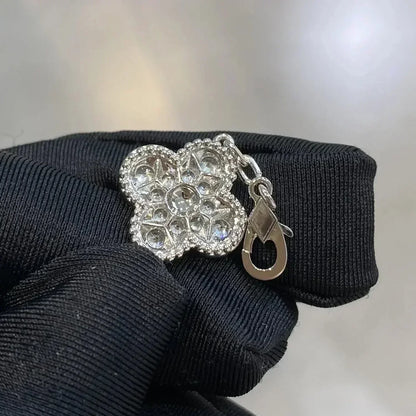 [Raffine]CLOVER 5 MOTIFS  DIAMOND BRACELET SILVER