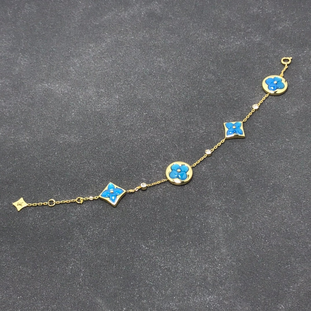 [Raffine]STAR AND SUN TURQUOISE 4 MOTIFS 3 DIAMONDS