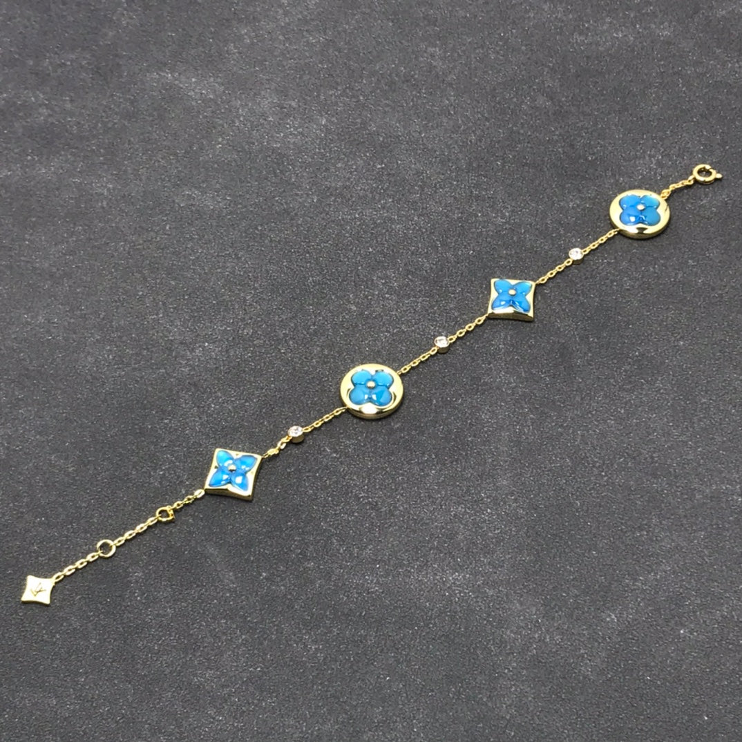 [Raffine]STAR AND SUN TURQUOISE 4 MOTIFS 3 DIAMONDS