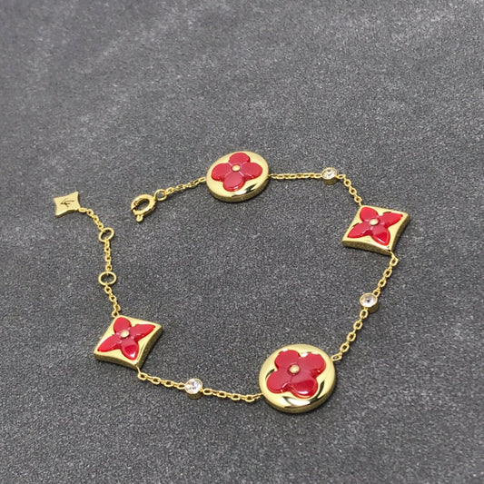 [Raffine]STAR AND SUN CARNELIAN 4 MOTIFS 3 DIAMONDS