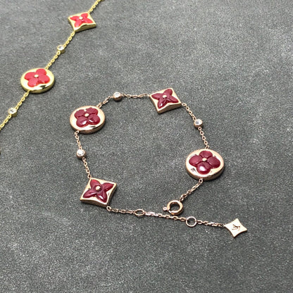 [Raffine]STAR AND SUN CARNELIAN 4 MOTIFS 3 DIAMONDS