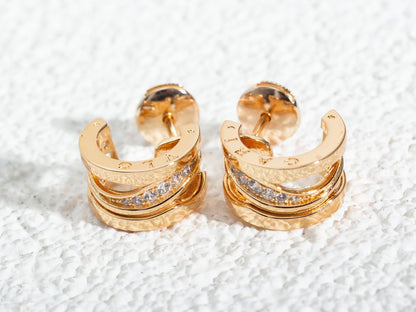 [Raffine]ZERO 1 PINK GOLD DIAMONDS EARRINGS