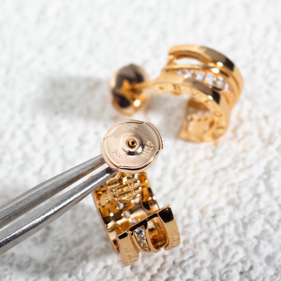 [Raffine]ZERO 1 PINK GOLD DIAMONDS EARRINGS