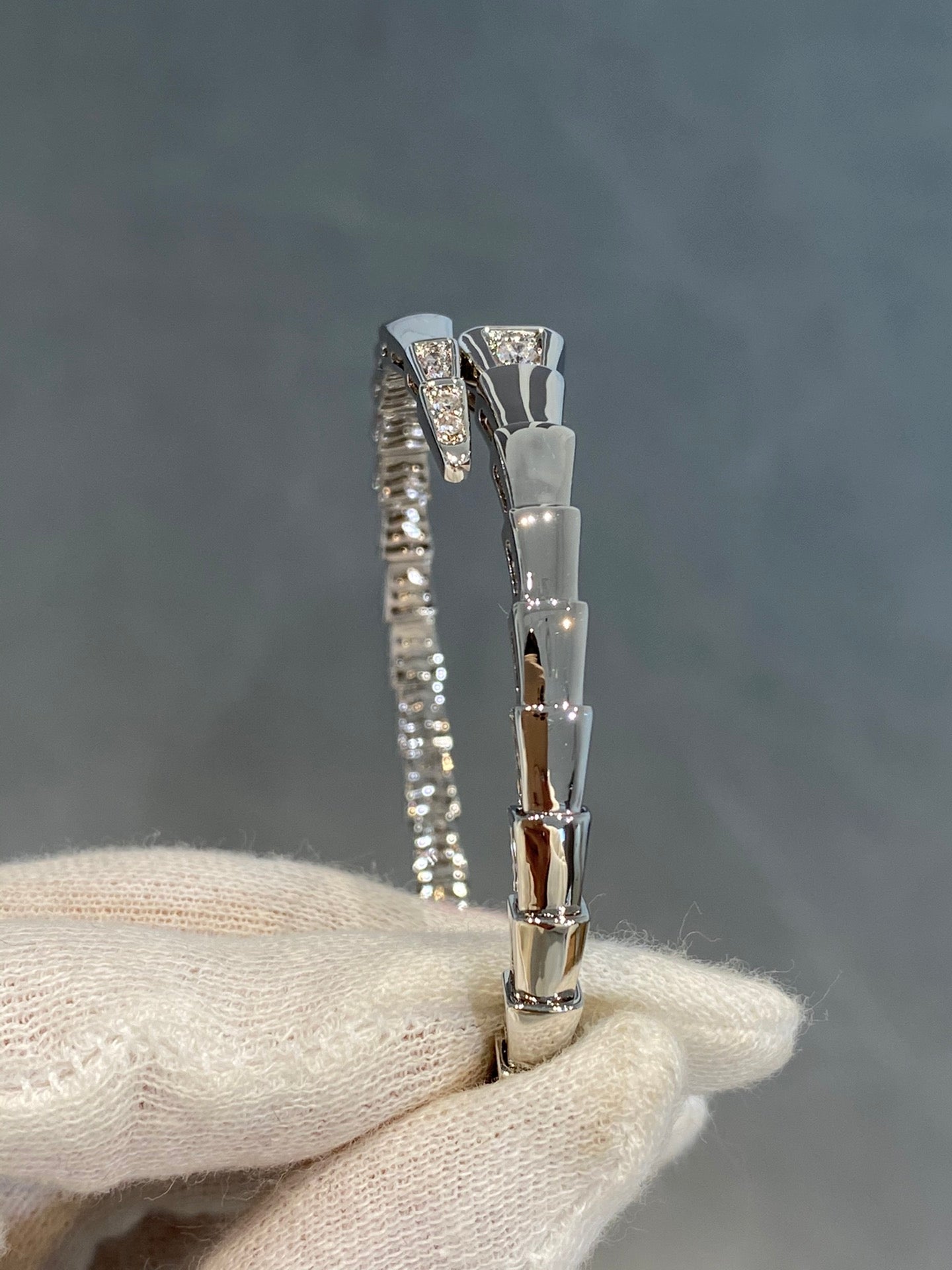 [Raffine]SERPENTI BRACELET DIAMONDS SILVER