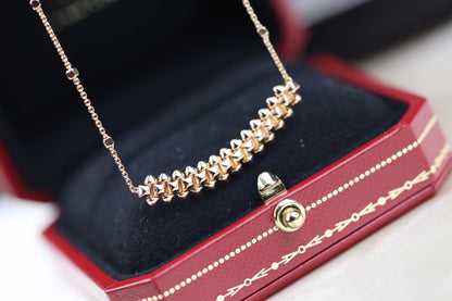 [Raffine]CLASH PINK GOLD NECKLACE