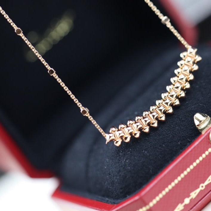 [Raffine]CLASH PINK GOLD NECKLACE