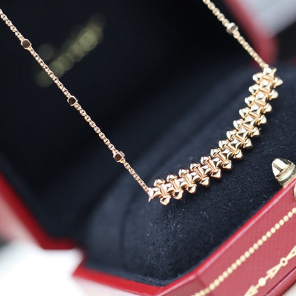 [Raffine]CLASH PINK GOLD NECKLACE