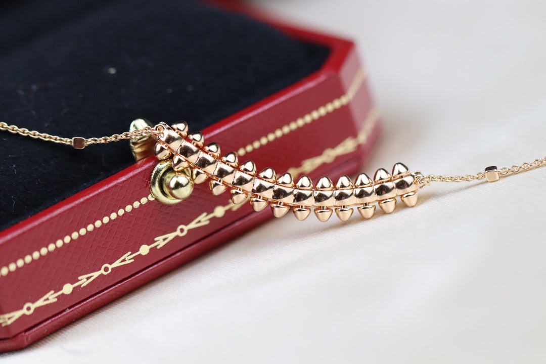 [Raffine]CLASH PINK GOLD NECKLACE