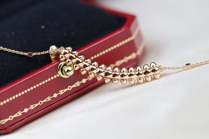 [Raffine]CLASH PINK GOLD NECKLACE