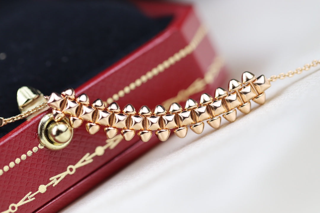 [Raffine]CLASH PINK GOLD NECKLACE