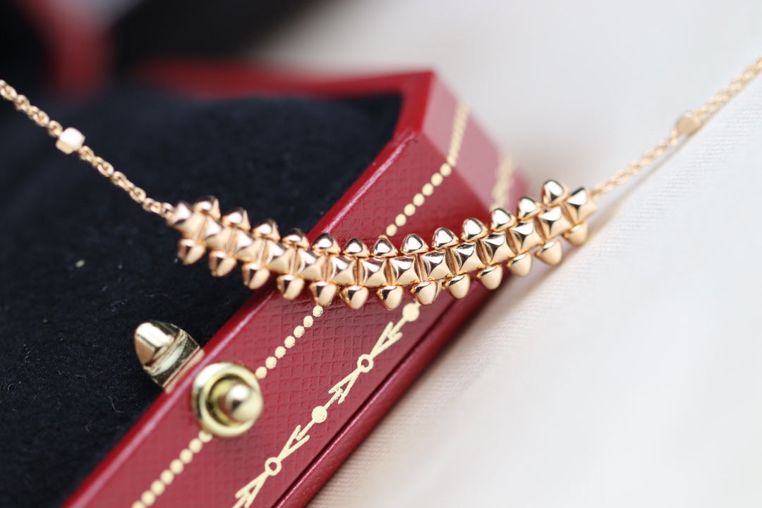 [Raffine]CLASH PINK GOLD NECKLACE