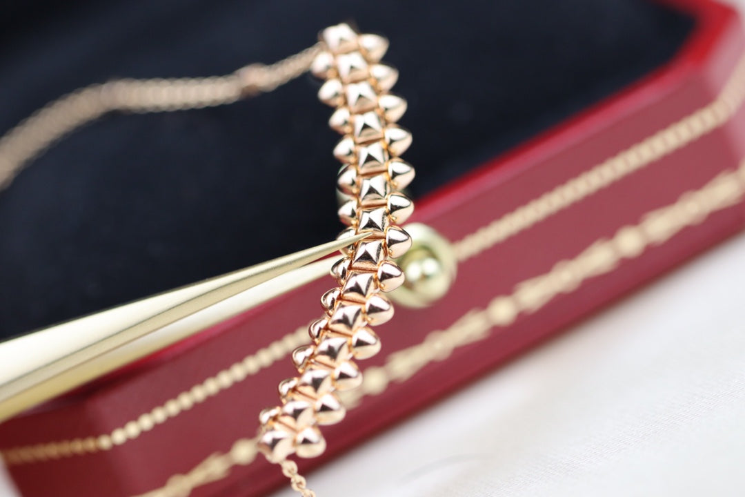 [Raffine]CLASH PINK GOLD NECKLACE